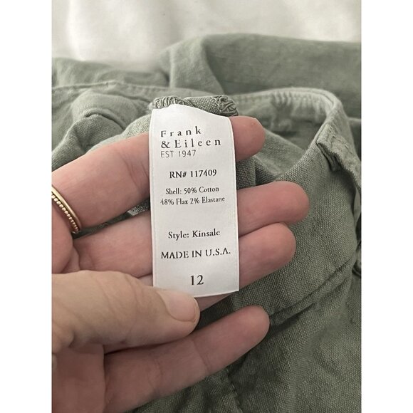 Frank And Eileen Kinsale The Trouser Green Size 12 - Picture 10 of 14